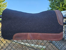 32" x 30" Roper Pad - Black / Dark Brown w/ Black Buckstitching -  3/4" Thick (NGH)