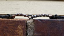 Dutton D-Ring Snaffle, 2-Pc. Twisted Wire W/ Copper