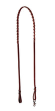 Schutz Leather Laced Barrel Reins