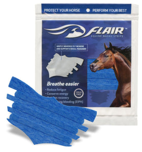 Bandes Nasales FLAIR Equine - Pour Faciliter La Respiration Du Cheval - Modèle Cuir Croisé