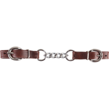 Classic Equine Latigo Leather & Chain Curb Strap