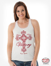 Cowgirl Tuff Cream Racerback Tank 