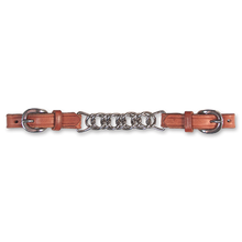Classic Equine Harness Leather & Flat Chain Curb Strap