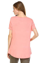 JOH Women's Soft Tunic T-Shirt - Bias-Cut Asymmetrical Hem Tee