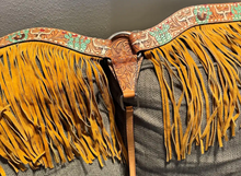 Breast Collar Steer Head and Fringe - American Darling