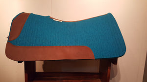 5 Star 30" x 28" Barrel Pad - Turquoise / Aged Bark -  3/4" Thick