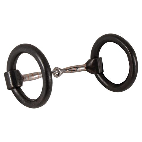 Copper Wrapped O-Ring Snaffle Bit