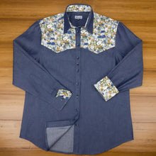 Grenouille Meadow Flower Detail Denim Rodeo Shirt