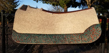 30" x 30" All Around Pad - Natural / Turquoise Brown Cowboy Tool -  1" Thick