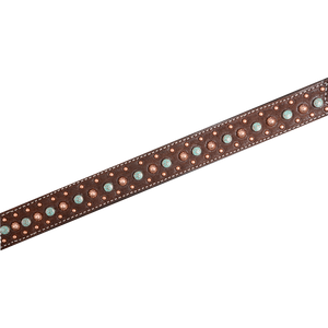 Martin Saddlery Breastcollar with Copper & Turquoise Dots