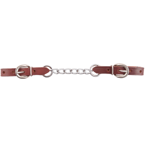 Latigo Leather & Chain Curb Strap