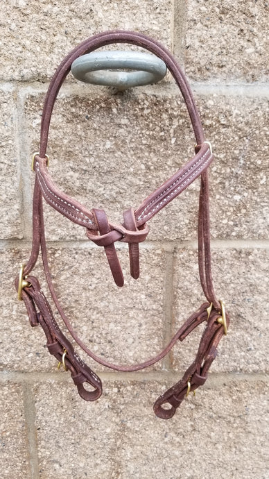 Dutton Leather Crossover Browband Headstall