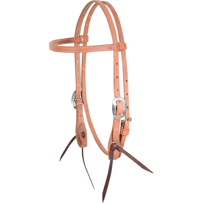 Classic Equine Gag Browband Harness Leather Headstall - 5/8-inch Thick