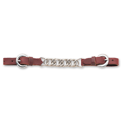 Latigo Curb Strap with Flat Chain