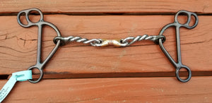 Dutton Light Gag Bit With Twisted Wire & Dogbone