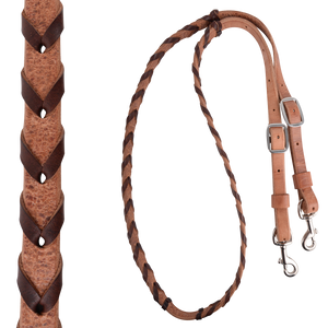 Harness Leather Laced Barrel Racing Reins
