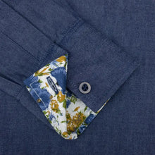 Grenouille Meadow Flower Detail Denim Rodeo Shirt